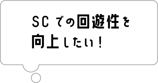 SCでの回遊率を向上したい